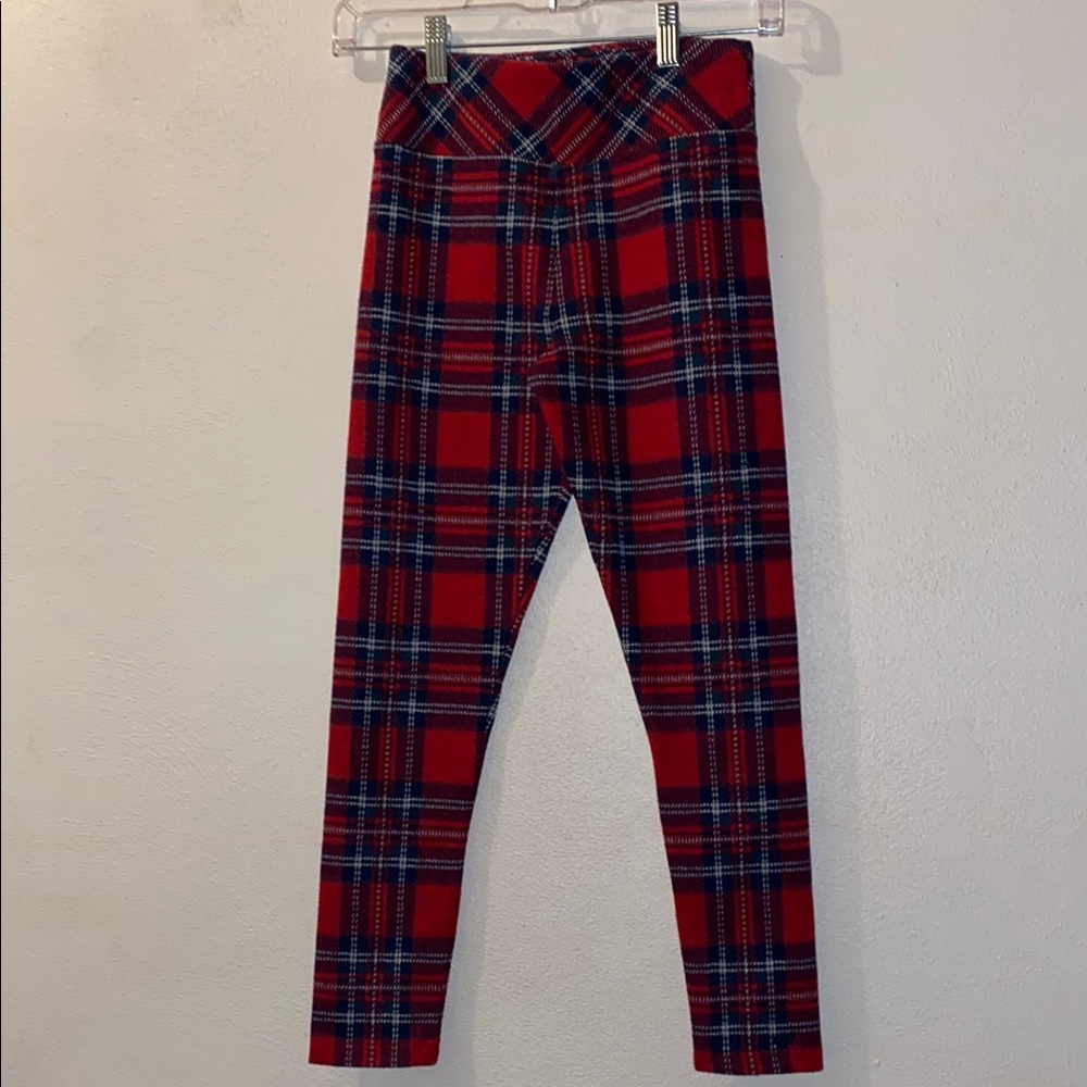 CLOSET CLEAR OUT Vineyard Vines plaid Red and Blue girls size 10 Leggings